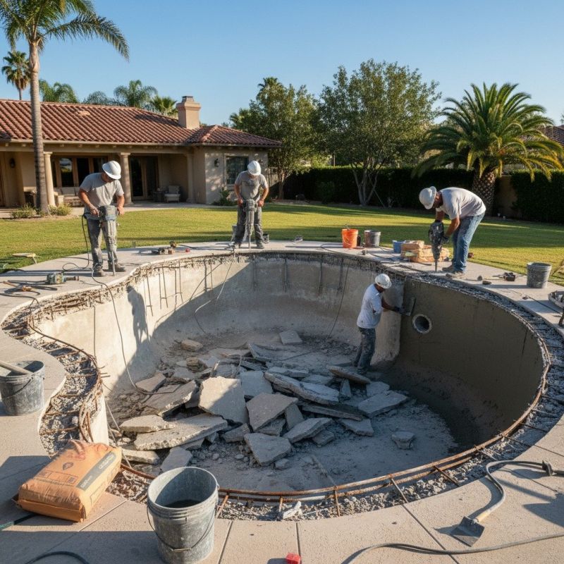 Poolside Concrete Repair