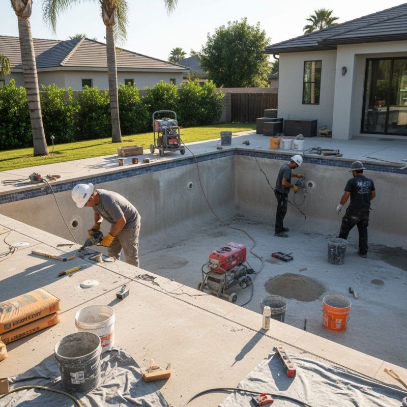 Poolside Concrete Repair
