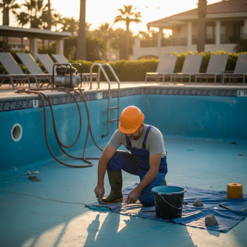 Poolside Concrete Repair