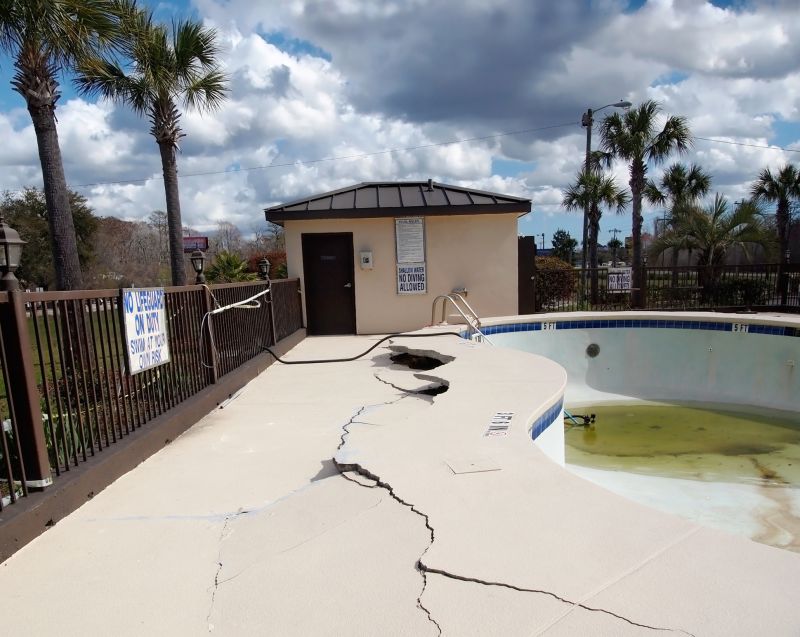 Poolside Concrete Repair